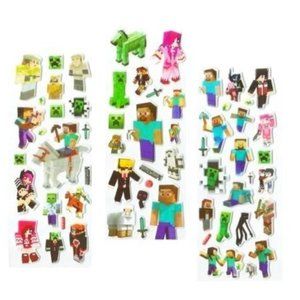 Toys | Puffy Vinyl Minecraft Stickers Hobbies Toys Games | Poshmark